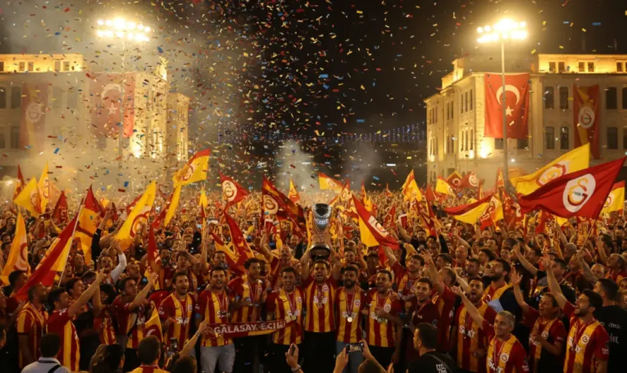 Galatasaray’da Kutlama Rüzgârı Sürüyor
